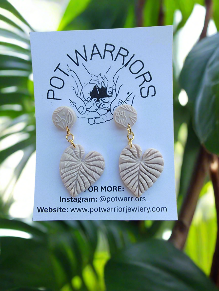 Monstera Stud Dangle