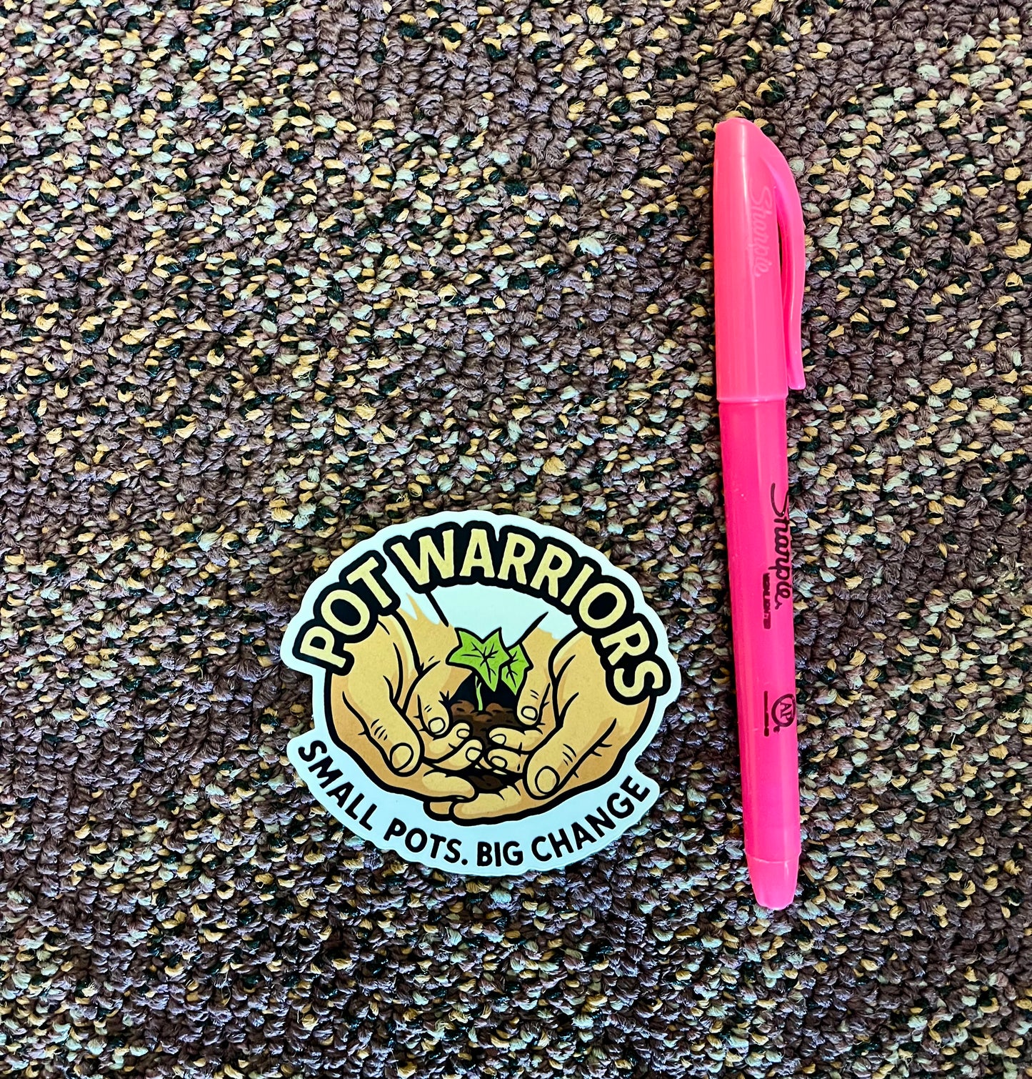 Pot Warriors Brand Sticker