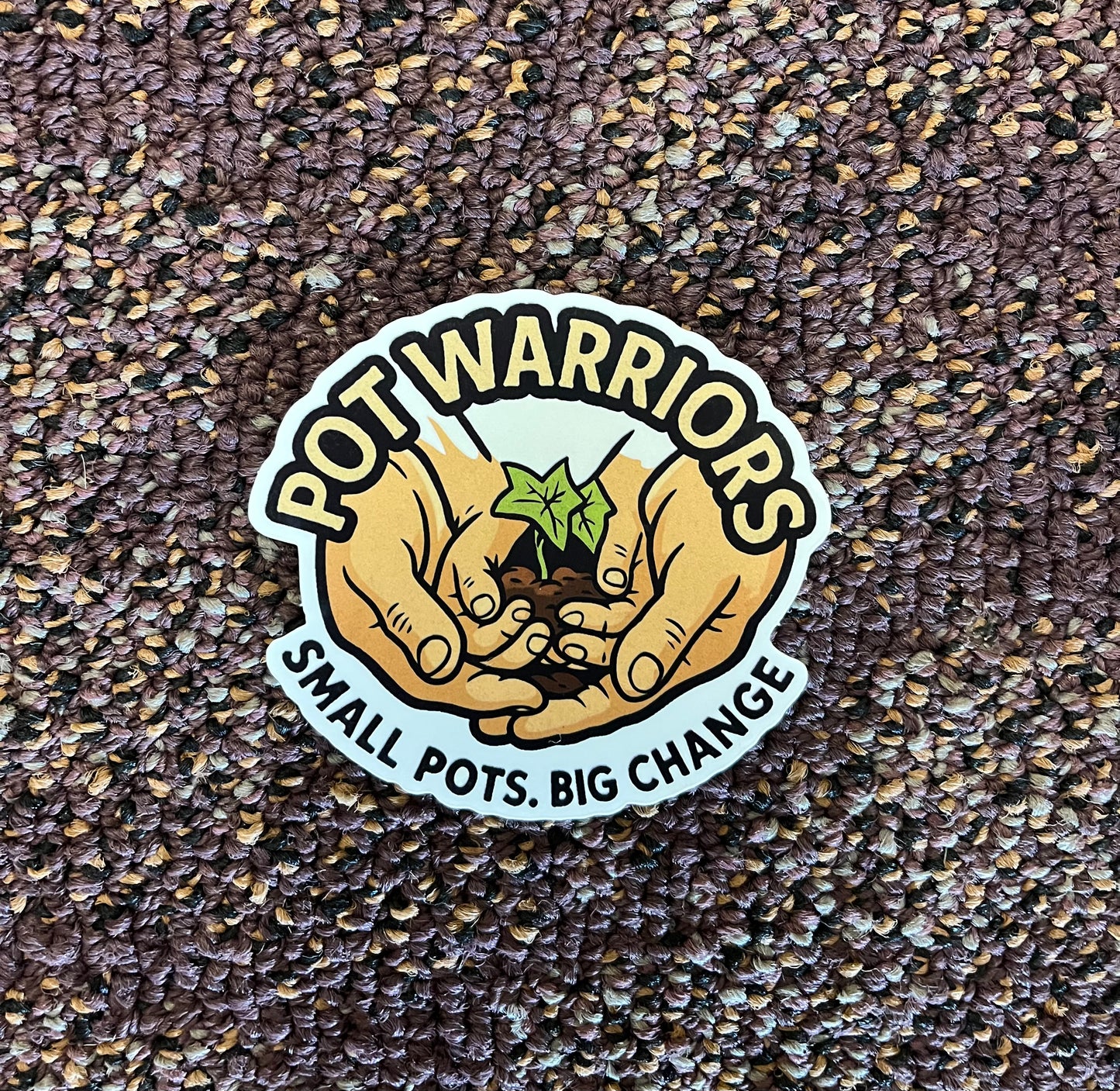 Pot Warriors Brand Sticker