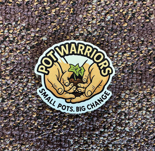 Pot Warriors Brand Sticker
